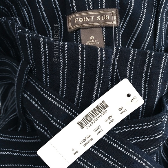 NWT J.Crew Point Sur Paper Bag Striped Pants - Picture 6 of 16